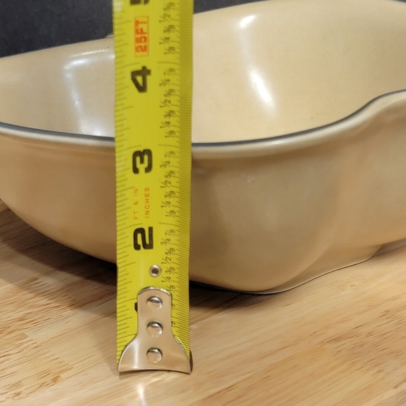 Pfaltzgraff Cream and Blue Apple-Shaped Bowl - Picture 3 of 6